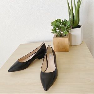 COLE HAAN vesta skimmer black leather flats